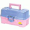 Plano Two-Tray Tackle Box with Dual Top Access - Periwinkle/Pink