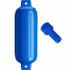 Polyform G-4 Twin Eye Fender 6.5" X 22" - Blue with Adapter