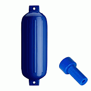 Polyform G-5 Twin Eye Fender 8.8" X 26.8" - Cobalt Blue with Adapter