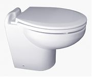 Raritan Marine Elegance Toilet - Standard - Angled Back - White - Pressurized - 12 Volt - Push Botton Switch