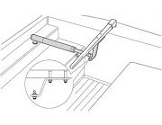 Raymarine 2" Tiller Bracket