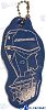Recmar GS41491 Vinyl Floated Key Chain J/E (GS41491)