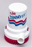 Rule 2000 Gph Non Automatic Bilge Pump w/ 6´ Leads Ul