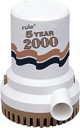 Rule Industries 09 5 Year 2000 Gph Pump 12 Volt