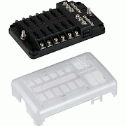 SEA-DOG Blade Style LED Indicator Fuse Block with Negative Bus Bar - 12 Circuit