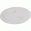SEA-DOG SCREW-OUT Deck Plate - White - 4"