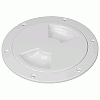 SEA-DOG Smooth Quarter Turn Deck Plate - White - 4"