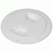 SEA-DOG Smooth Quarter Turn Deck Plate - White - 6"