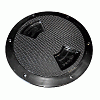 SEA-DOG Textured Quarter Turn Deck Plate - Black - 8"