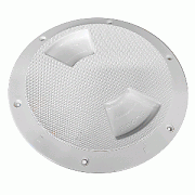 SEA-DOG Textured Quarter Turn Deck Plate - White - 6"