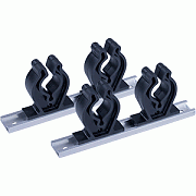 SEA-DOG Track Rod Holder - 7" Tracks - 4 Rod Clips