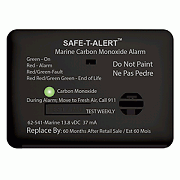 Safe-T-Alert 62 Series Carbon Monoxide Alarm with Relay - 12 Volt - 62-541-R-MARINE - Surface Mount - Black