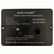 Safe-T-Alert 62 Series Carbon Monoxide Alarm with Relay - 12 Volt - 62-542-R-MARINE - Flush Mount - Black
