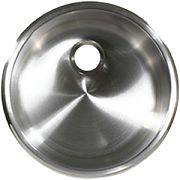 Scandvik 10242 Sink Round 115/8"X5" Brushed