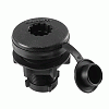 Scotty Compact Round Threaded Flush Deck Mt Bracket Black
