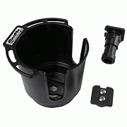 Scotty Cup Holder w/ Rod Hldr Post & Bulkhead Gunnel Mnt Blk