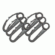 Scotty Nylon Snap Hook Black 6-PACK