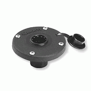 Scotty Round Flush Deck Mount Bracket Black Sealed Bottom