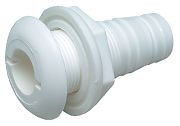 Seachoice  50-18051 Thru Hull Connector Wht Plas 3/4