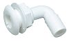 Seachoice  50-18131 Thru Hull Connector Wht Plas 1 Nut