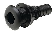 Seachoice  50-18171 Thru Hull Connector Blk Plas 1 1/8