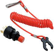 Seachoice 11681 Universal Kill Switch with Coil Lanyard