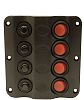 Seachoice 12321 4 Gang LED Switch Panel