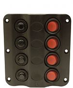 Seachoice 12321 4 Gang LED Switch Panel