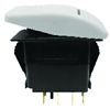 Seachoice 13031 Illuminated White Contura Rocker Switch - DPDT - On1/Off/On1&2