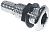 Seachoice 17961 Thru Hull Connector Chrome 1 1/8