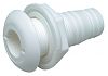 Seachoice 18050 Thru Hull Connector Wht Plas 3/4