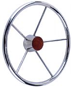 Seachoice 28551 Destroyer Steering Wheel W/ Teak Cap