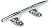 Seachoice 30321 8" Hollow Base Chrome Cleat