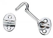 Seachoice 36121 Cabin Door Hook - Chrome Plated Cast Brass - 2"
