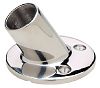 Seachoice 37791 Round Base Rail Fitting - SS 60 Degree