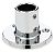 Seachoice 37821 Round Base Rail Fitting - Zamak 90 Degree