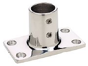Seachoice 37921 Rectangular Base Rail Fitting - Zamak 90 Degree