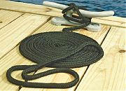 Seachoice 39951 Double Braid Nylon Dock Line - Burgundy 1/2" x 15´