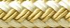 Seachoice 40071 Double Braid Nylon Dock Line - Gold/Whtie 5/8" x 20´