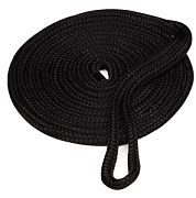 Seachoice 40461 Double Braid Nylon Dock Line - Black 5/8" x 20´