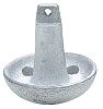 Seachoice 41340 Mushroom Ancr 15# Alum Painted