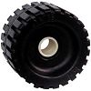 Seachoice 56330 4-3/8" Black Ribbed Rocker Roller