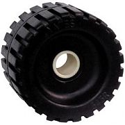 Seachoice 56330 4-3/8" Black Ribbed Rocker Roller