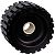 Seachoice 56330 4-3/8" Black Ribbed Rocker Roller