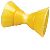 Seachoice 56590 3" Yellow Bow Roller With Bells