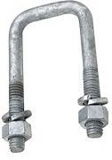 Seachoice 57231 Zinc Square U-BOLT 4-5/16"