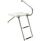 Seachoice 71181 Deluze Universal Swim Platform With Slide Mount Telescoping Ladder - 2 Steps