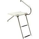 Seachoice 71191 Deluxe Universal Swim Platform With Slide Mount Telescoping Ladder - 3 Steps