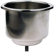 Seachoice 79420 SS Recessed Drink Holder with Drn