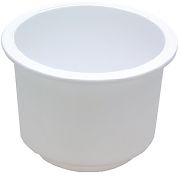 Seachoice 79490 Drink Holder White LG Recessed